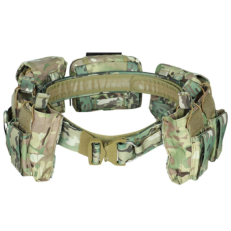 ARTEX Outdoor Battle Belt Sets Duty Belts Law Enforcement Airsoft Utility Belt with Accessories Pouches