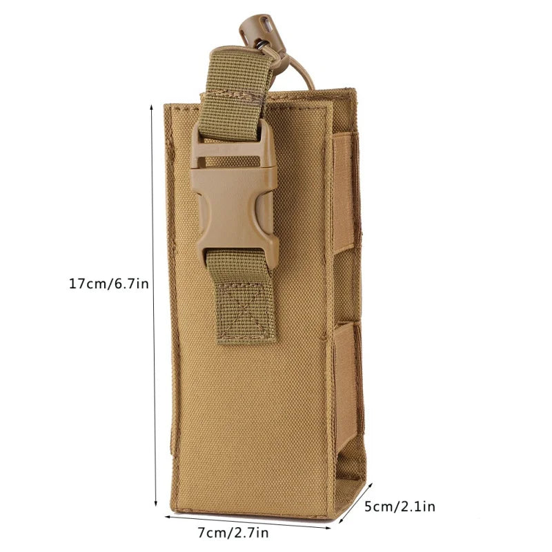 Tactical Water Bottle Bag 600D Nylon Kettle Cover Hanging Waist Pouch Outdoor Hunting Shooting Holder For Molle System Accessory
