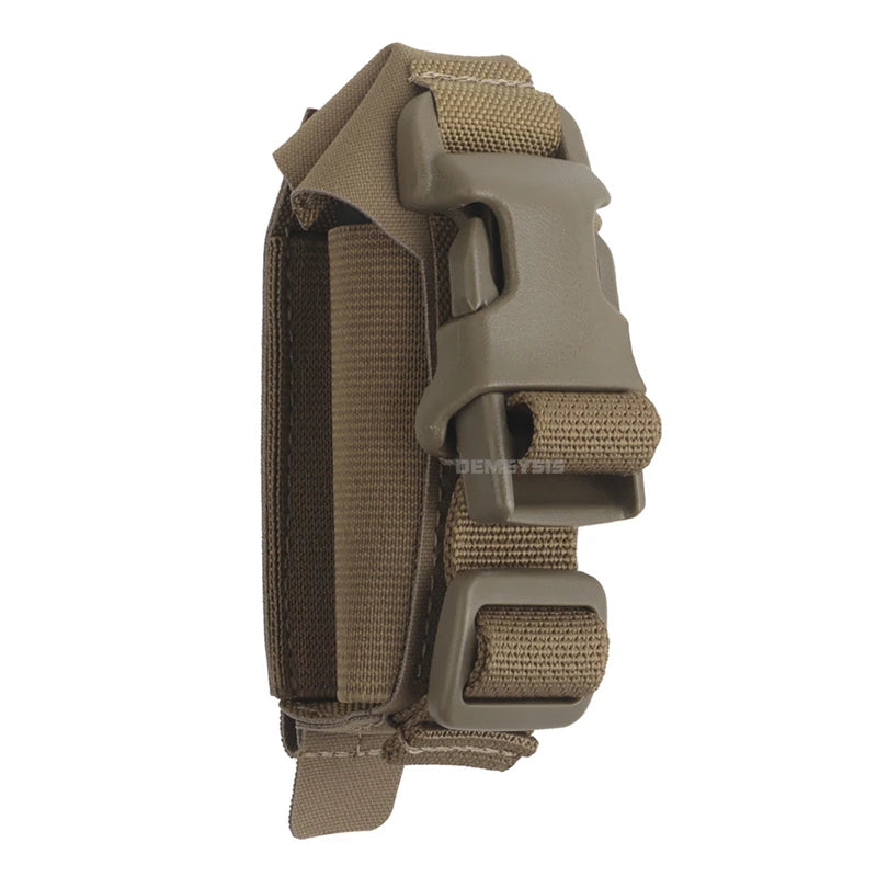 Tactical Compact Grenade Pouch for M67 MOLLE Combat Single Magazine Bag Elastic Hunting Airsoft Training Gear Frag Pouches