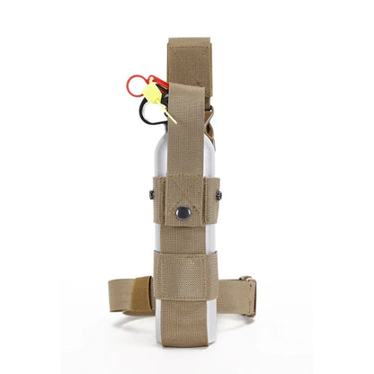 Tactical Drop Leg Kettle Water Bottle Holster,MK9 Pouch Belt Carriers,Thigh Pack Leg Bag,Pepper Spray,Mini Extinguisher