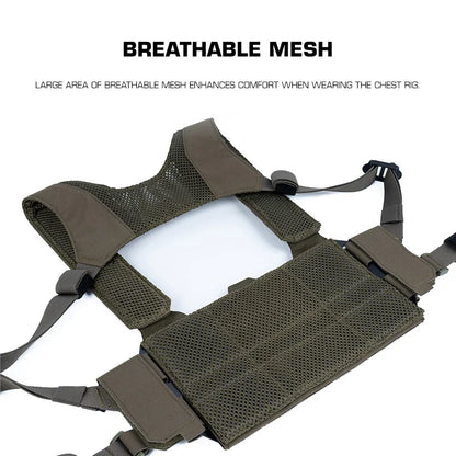 Tactical Modular Chest Rig Camo Style Scalable Design HX Harness Molle Front Panel for Outdoor Hunting Airsoft Training Gear
