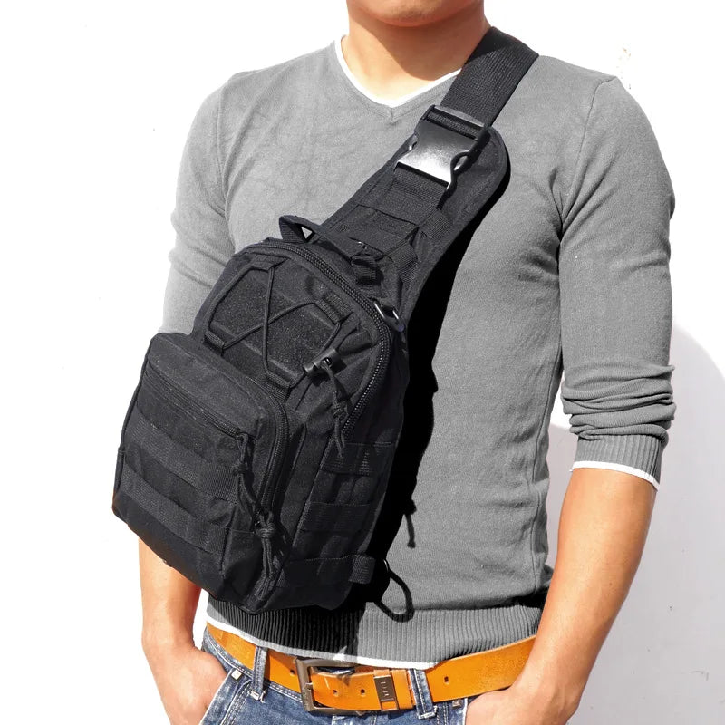 Tactical Crossbody bag nylon high quality waterproof shoulder small chest bag outdoor sports bicycle hunting Chest bag