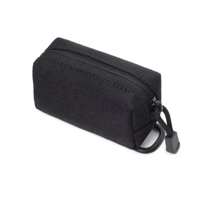 Outdoor Mini EDC Zipper Pouch MOLLE Small Portable Nylon Key Coin Purse with D-Ring for Cycling Hunting Hiking Travel
