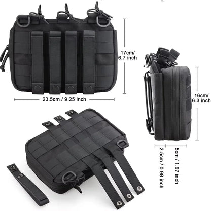 Triple Mag Admin Pouch Tactical Magazine Pouch Molle Utility EDC Organizer Detachable Inner Pocket Mag Holder for M4 M16 5.56mm