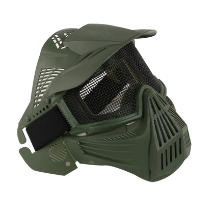 Tactical Masks Full Face Steel Mesh Eye Protection Mask for Halloween CS WarGames Hunting Military Airsoft Shooting Mask