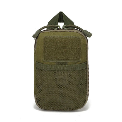 600D Nylon Tactical Bag Outdoor Molle Waist Fanny Pack Mobile Phone Pouch Belt Waist Bag EDC Gear Bag Gadget Purse