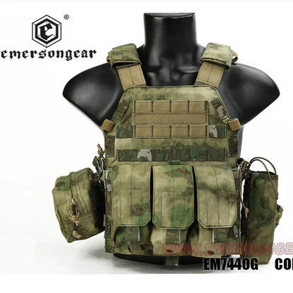 Emersongear For LBT 6094 Style Plate Carrier W/3 Pouches Tactical Vest Protective Gear Body Guard Armor Airsoft Hunting