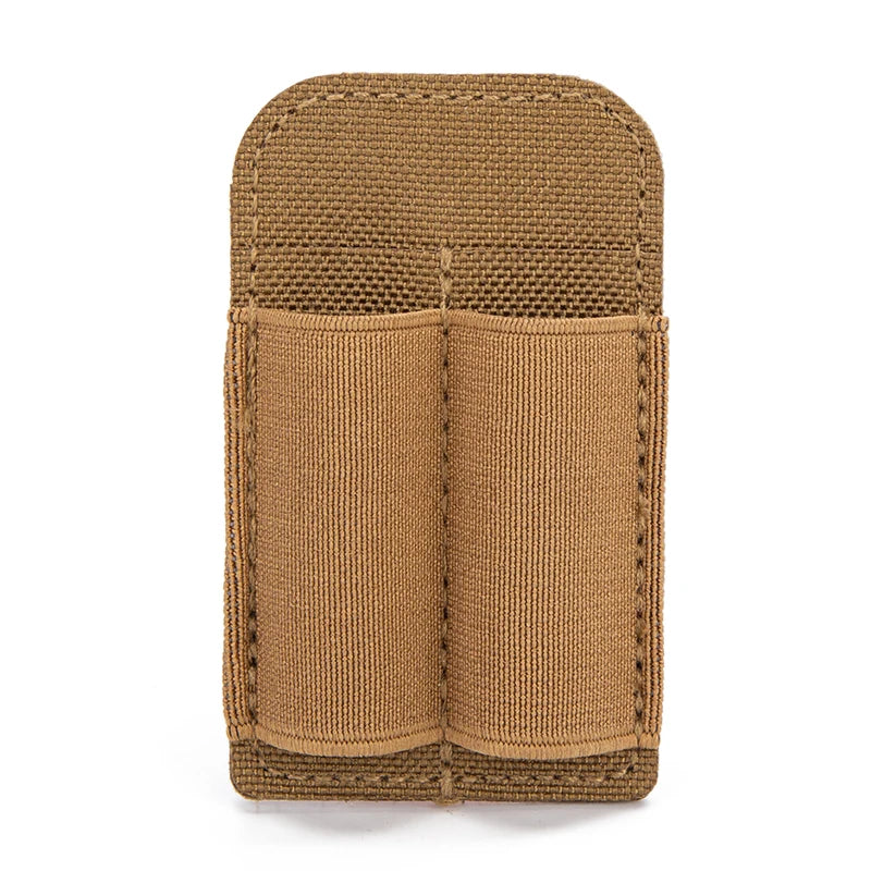 Tactical 2 Rounds Buttstock Ammo Pouch 7.62mm Bullet Magazine Hunting Accessories 2 Hole Ammo Shell Holder Shotgun Bullet Pouch