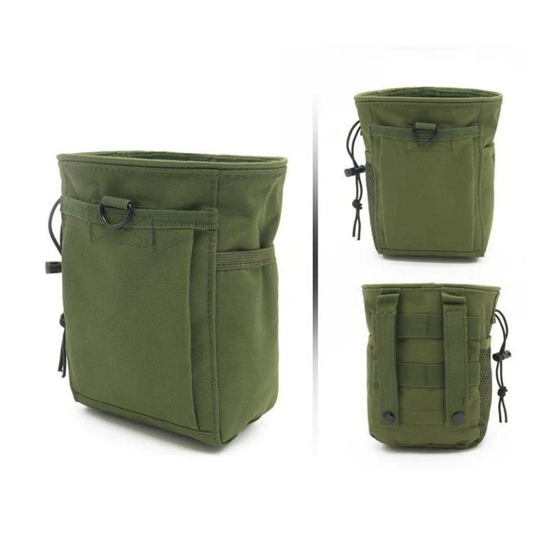 Tactical Molle Dump Drop Pouch Magazine Pouch Pocket Drawstring Recovery Bag Hunting Accessories Utility Waist Pack