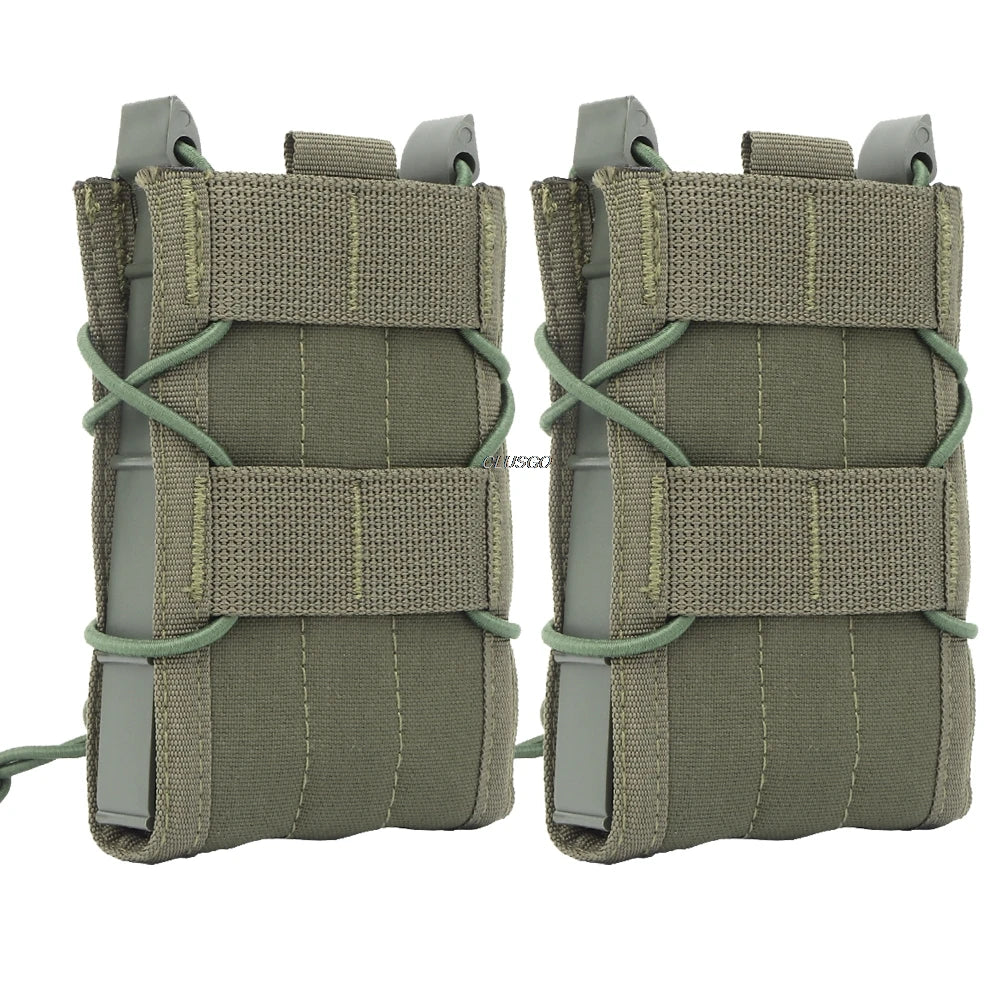 Tactical Molle Single Open-Top Mag Pouch for M4 M14 M16 AR15 G36 Magazines MOLLE Belt Attach Mag Carrier