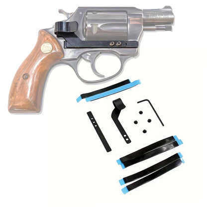 Universal Gun Belt Clip for Revolvers, Minimalist Inside Waistband Concealed Carrying for IWB Holster Clip, Ambidextrous Design