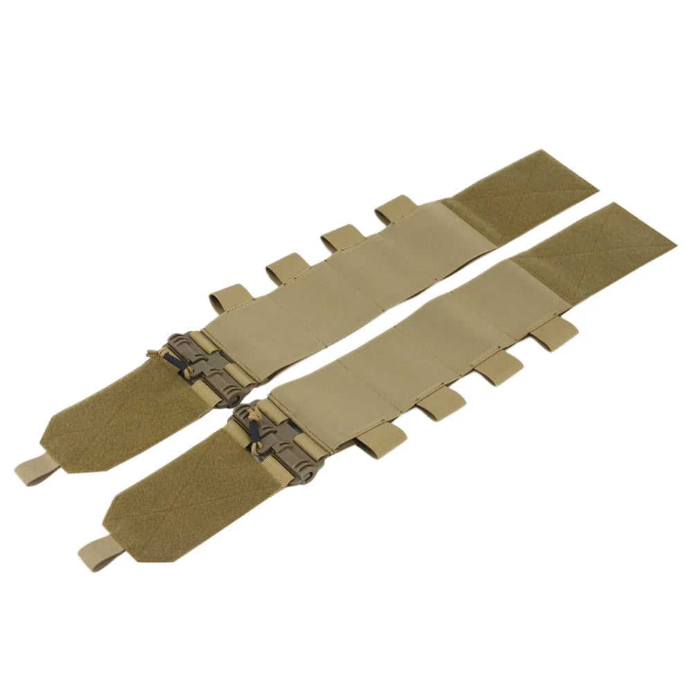 VULPO Tactical Removal Vest Quick Release Buckle Set Hunting FCSK Universal Molle Elastic Cummerbund Waist Cover Vest Gear