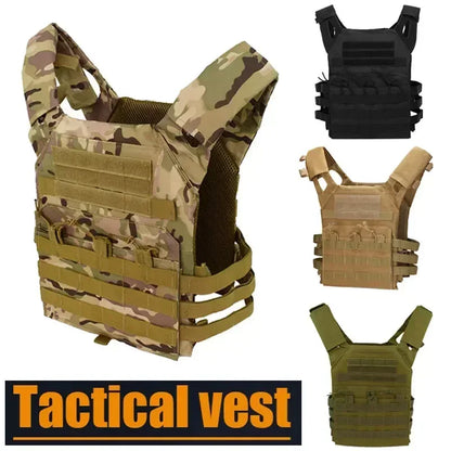 600D Body Armor Molle Hunting Tactical JPC Vest Lightweight Plate Carrier Vest Water-repellent Airsoft CS Game Equipment