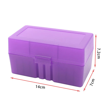 Tactical 50 Round Rifle Ammo Box Flip-Top Carrying Ammo Box for 243 .308 Win 7.62x39mm Ammo Carrying Box Hunting Accessories