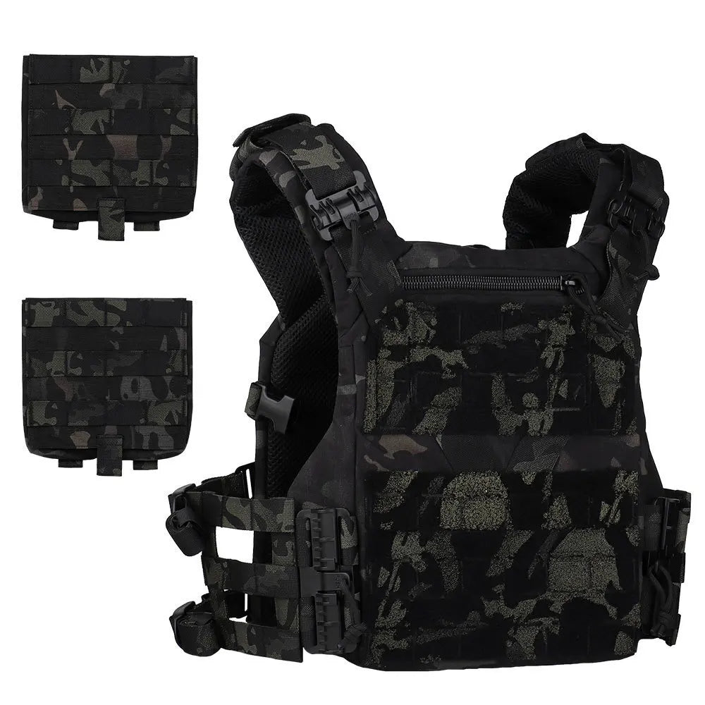 Tactical Vest Plate Carrier 3.0 Mesh Comfortable Quick Release on/off Hunting Cummerbund Fast Adjust Multi-size Airsoft Gear