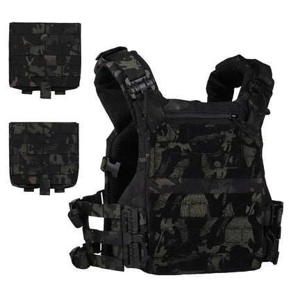 Tactical Vest Plate Carrier 3.0 Mesh Comfortable Quick Release on/off Hunting Cummerbund Fast Adjust Multi-size Airsoft Gear