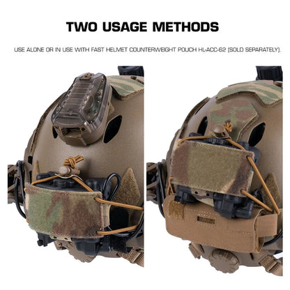 Tactical Hunting Helmet Night Vision Battery Pack Retainer NVG Battery Box Mounting Accessories Fixed Pouch Bag