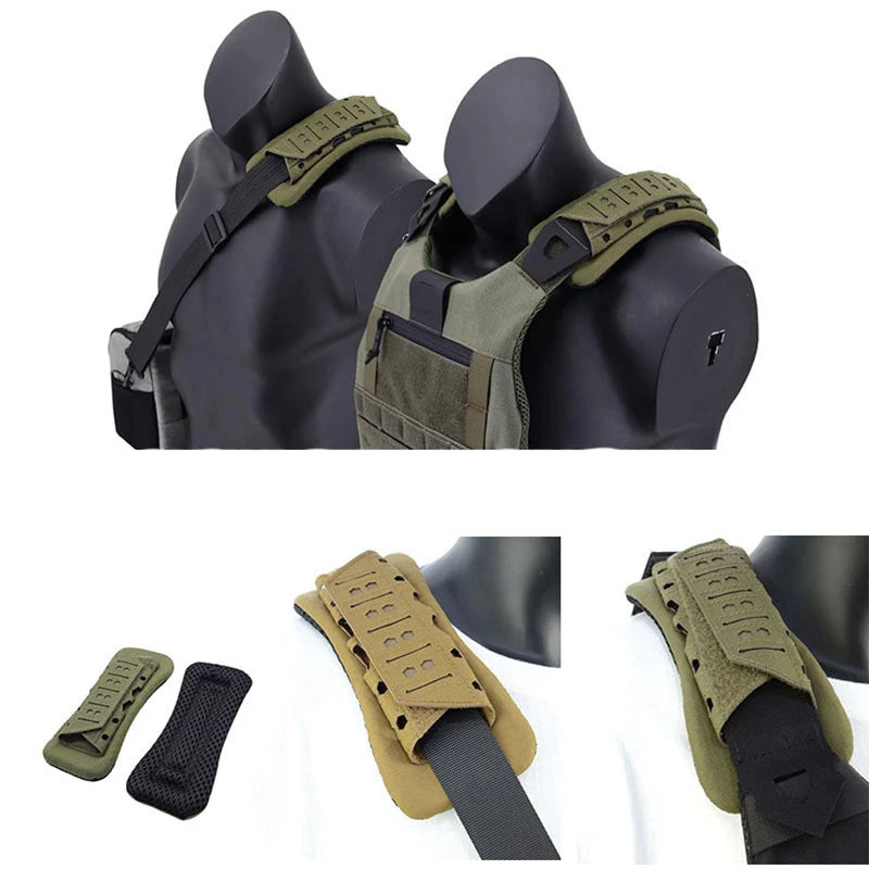 Tactical Shoulder Pad Strap Cushion Non-Slip Breathable EVA Foam Outdoor Hiking Backpack Shoulder Protector For Men