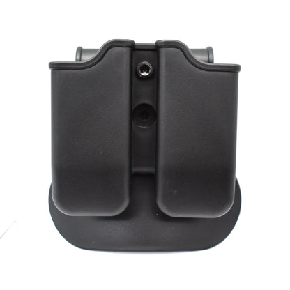 Tactical Pistol Double Magazine Pouch 9mm Mag Holder Carrier for GL 17 19,Beretta M9 92,9mm .40 Cal airsoft hunting accessory