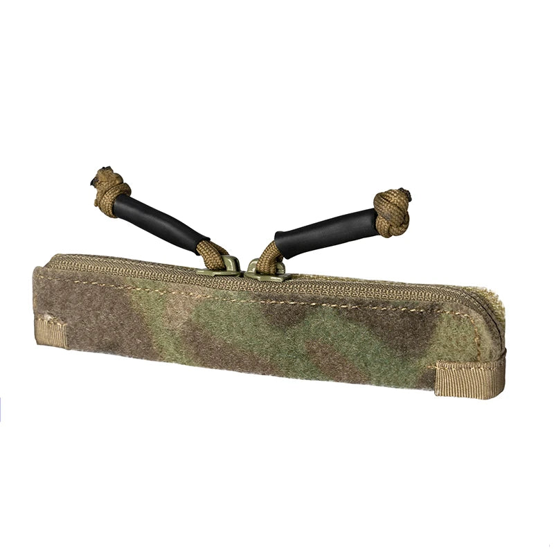 Tactical Vest Double Zipper Insert Pouch Storage Pocket Zipper Cover Flap Pocket Zip Insert for JPC2.0 CPC AVS Vest Universal