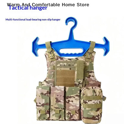 1PC Plastic Tactical Heavy Duty Clothes Hanger Suitable for Storage and Organization of Body Armor Vests Hunting Air Rifle Vests
