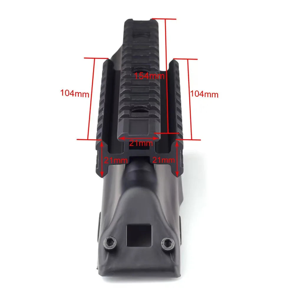 Rifle Metal Three sided Rail Tactical AK Side Rail Mount Top Picatinny Lasers Scope Airsoft AK47 M4 for Airsoft Hunting Men