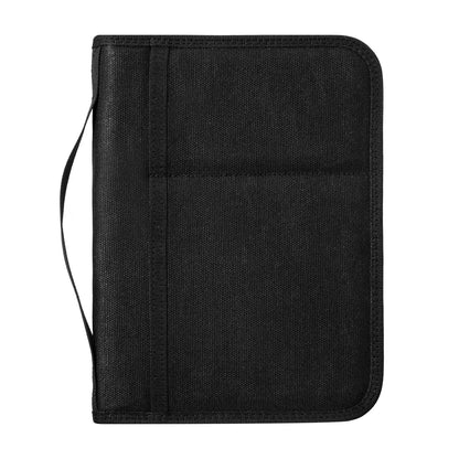 Tactical A5 Notebook Cover Oil Wax Canvas Organizer, Outdoor Journal Sleeve With Handle, EDC Writing Pad Protective Case