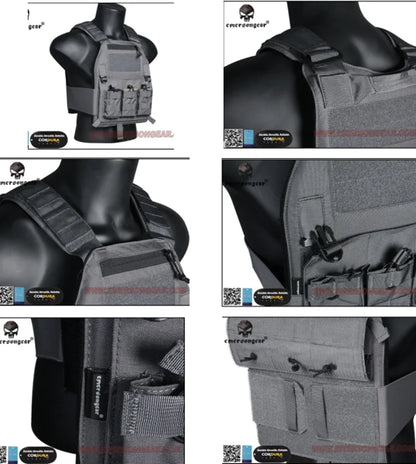 Emersongear 419PLate Carrier tactical Vest outdoor shooting Molle Combat 419 Vest WG MCAD