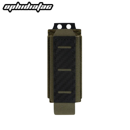OPHIDIANTAC  Mag Pouch 9mm Double Mag Carrier Carbon Fiber MOLLE Pouch