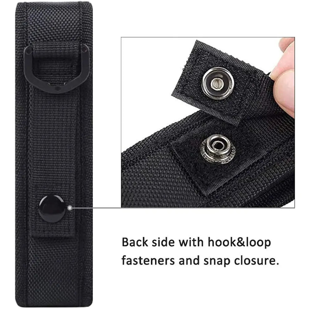 2 Pack XTAR T220 Tactical Flashlight Pouch Polyester Belt Holster Torch Holder EDC For Outdoor Hunting Camping Hiking Gear