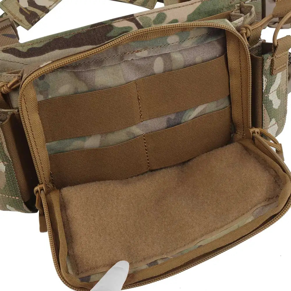 D3CRM Tactical Chest Rig Lightweight With 9mm/5.56 Mag Bag Quick Release Outdoor    Hunting Vest CS Match Wargame Chest Rig Gear