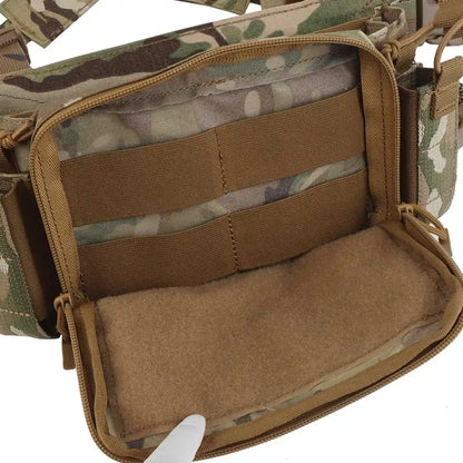 D3CRM Tactical Chest Rig Lightweight With 9mm/5.56 Mag Bag Quick Release Outdoor    Hunting Vest CS Match Wargame Chest Rig Gear
