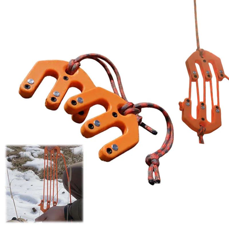 1 set of plastic outdoor tools with labor-saving pulley system equipment