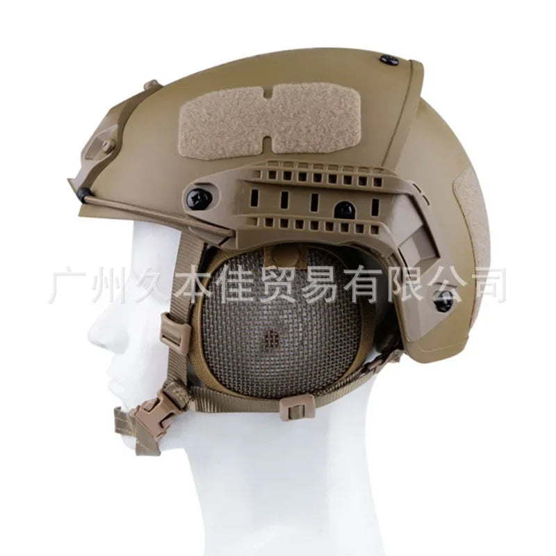 Tactical Steel Mesh Ear Defenders: Helmet-Compatible Design for Outdoor Tactical Protection