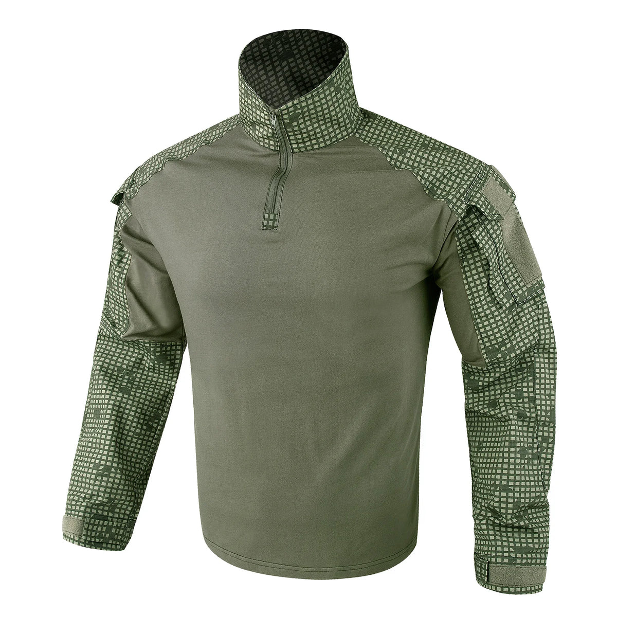 KRYDEX Combat G3 Shirt Tactical Hunting Outdoor Clothes Shirt with Elbow Pads Tiger Stripes Camo Ranger Green Gen3 Shirt
