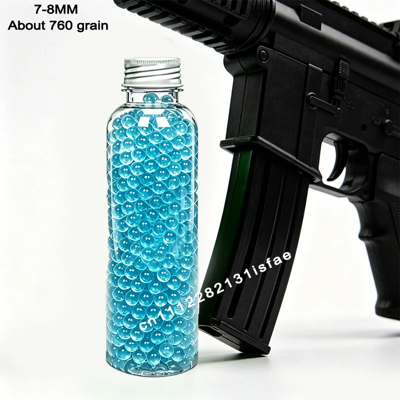 S2-Super Tough Squeezeproof Frosted Transparent EVA Pellets Uniform Full 50000Pcs 7-8mm 14+ Adult Wargame Spare Ammo