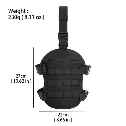 Tactical Drop Leg Platform Bag Adjustable MOLLE Thigh Rig Holster Pouch Outdoor Hunting Combat Leg Panel Utility Carry Pack