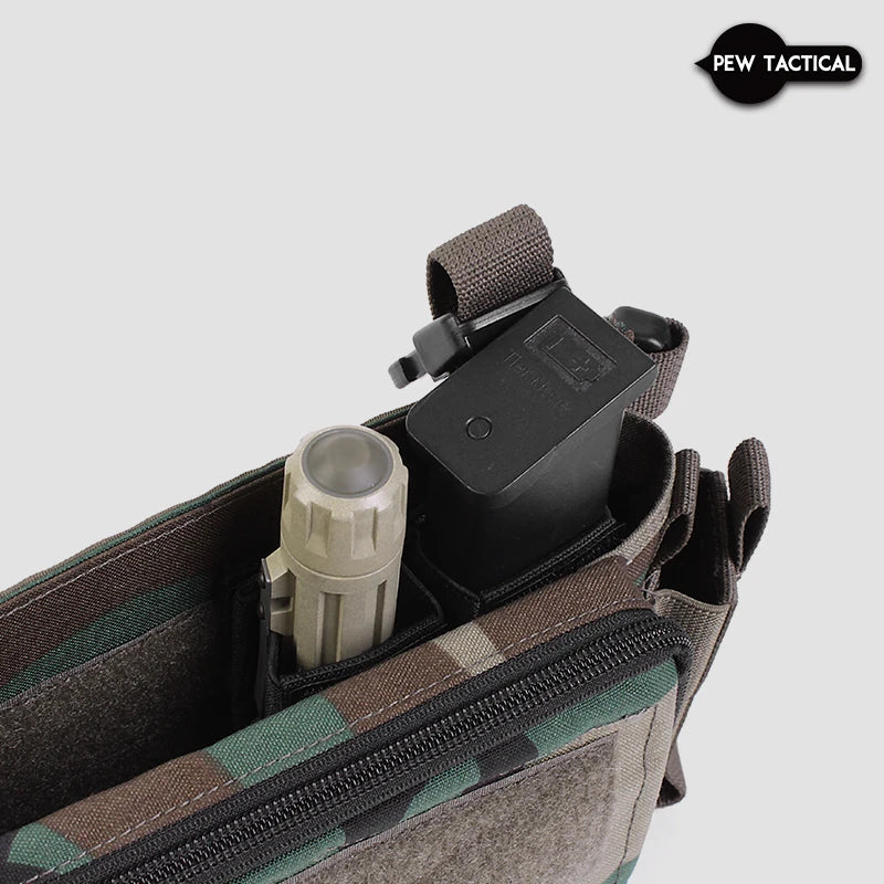 Pew Tactical D3CRM Chest Rig Pistol Magazine Insert-Double 9mm Airsoft