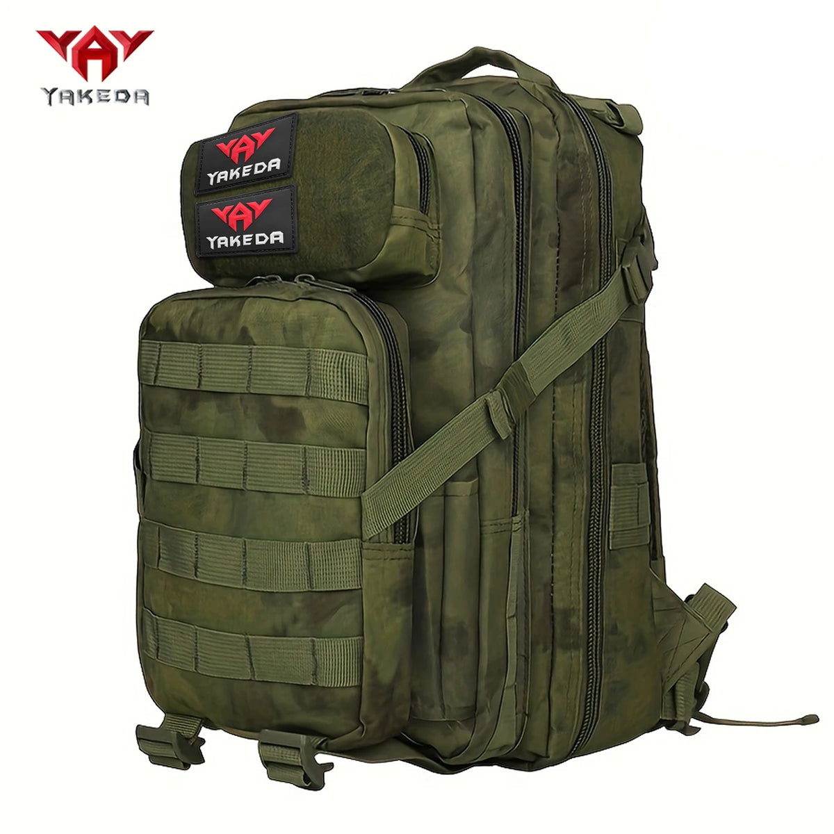 YAKEDA 30L multifunctional outdoor backpack with large capacity and multi compartment design, adjustable chest buckle