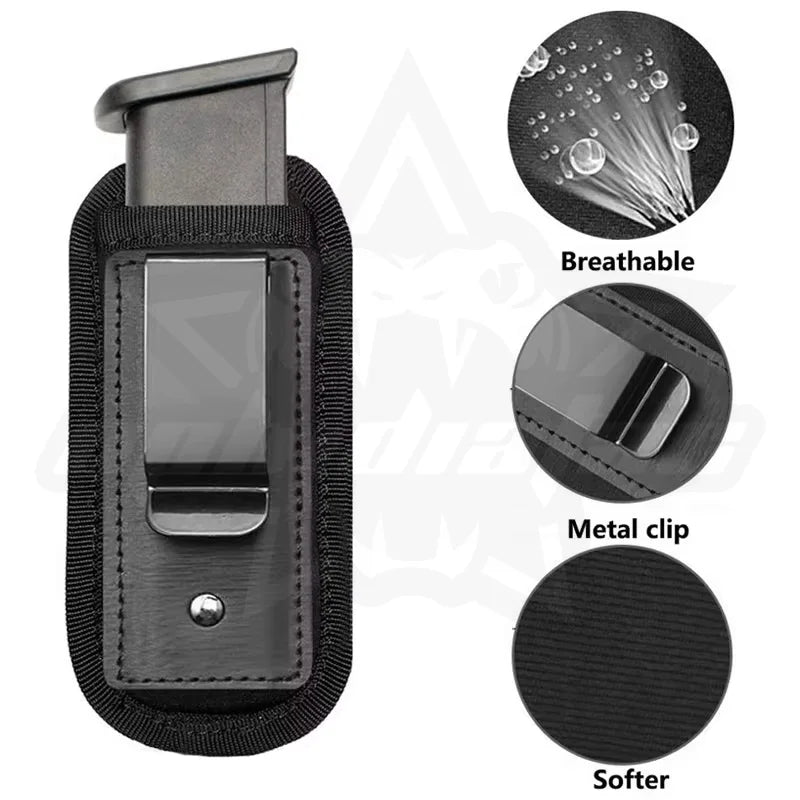 OPHIDIAN Nylon Magazine Pouch Holster Pistol 9mm Concealed Carry Mag Case with Clip Gk 19 21  92 Handgun Mag Pouch