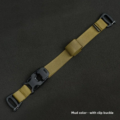 MOLLE Compression Straps with Buckle Clips, Reinforced Tie-Down for Sleeping Bags & Camera Mounts, for Tactical Backpacks.