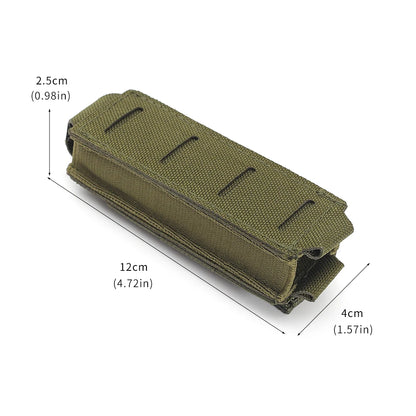 Laser Cut Molle 9mm Magazine Pouch for  17 M9 Single Mag Bag Flashlight Pouch Knife Holster Hunting Gear