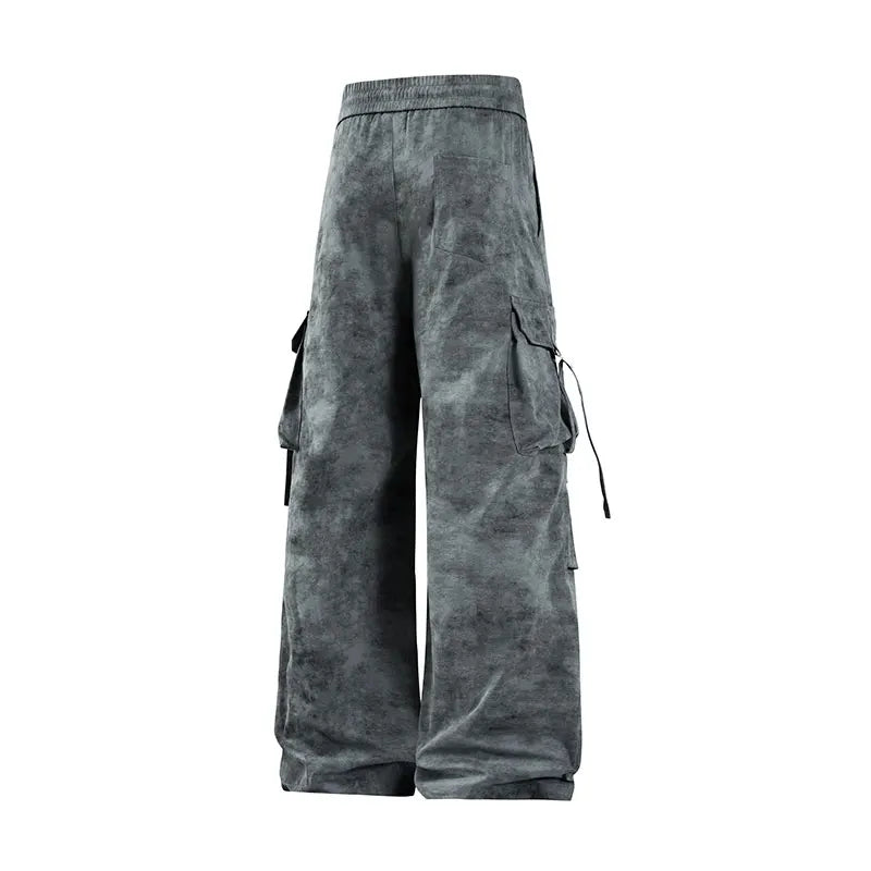Winter Hiking Pants Male 3 In 1 Fleece Tie Dye Waterproof Climbing Camping Sports Pants Warm Removable Windproof Skiing Trousers