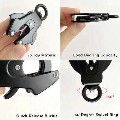 1PC Swivel Frog-Shaped Quick-Release Pet Lead Buckle – Outdoor Hiking Pet Accessories
