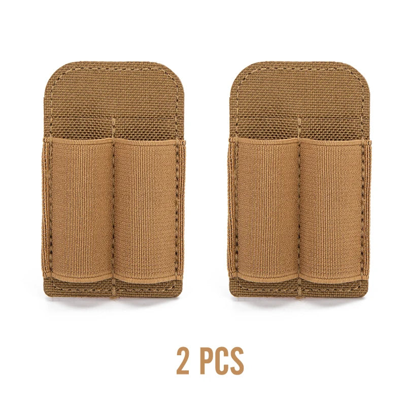 Tactical 2 Rounds Buttstock Ammo Pouch 7.62mm Bullet Magazine Hunting Accessories 2 Hole Ammo Shell Holder Shotgun Bullet Pouch
