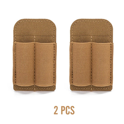 Tactical 2 Rounds Buttstock Ammo Pouch 7.62mm Bullet Magazine Hunting Accessories 2 Hole Ammo Shell Holder Shotgun Bullet Pouch