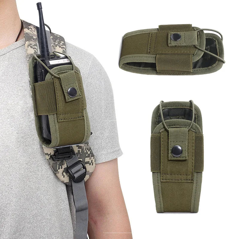 3Pcs/Lot Outdoor Tactical Molle Pouch Walkie Talkie Holder Multi-Function Phone Waist Bag for Camping Hiking Hunting Sports