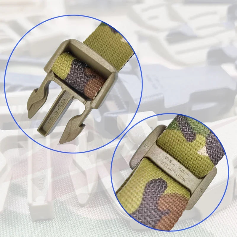 Airsoft Chest Rig SS Fat Strap Mk4 Tactical vest H-harness Belt gear MK5 34A Chest Hanger Multicam Laser Cut Shoulder Strap