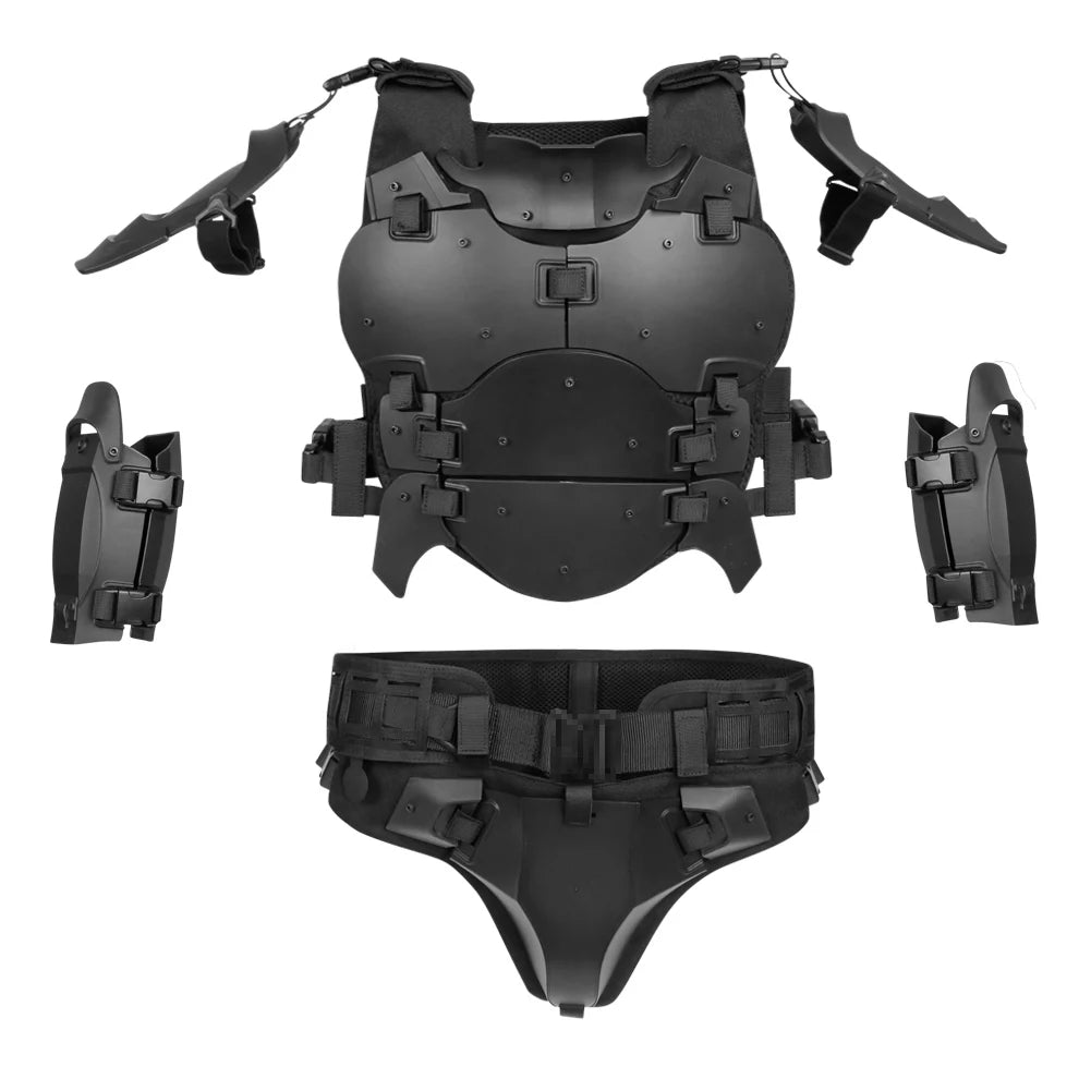 Tactical Armor MOLLE Modular 3D Hunting Protective Vest Suit for Paintball Shooting,CS Wargame,Cosplay,Dancing Party Prop