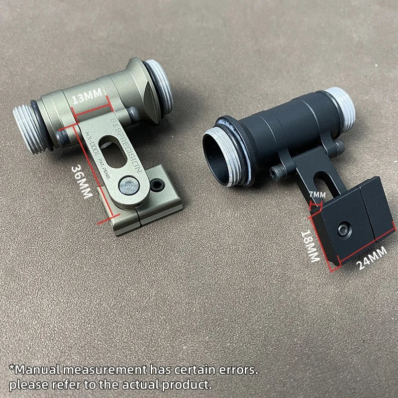 SOTAC Tactical SS MAX Helmet Light Mount with M300V M300B SF Flashlight for Helmet Rail